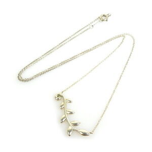 Tiffany Co Olive Leaf Necklace Sterling Silver